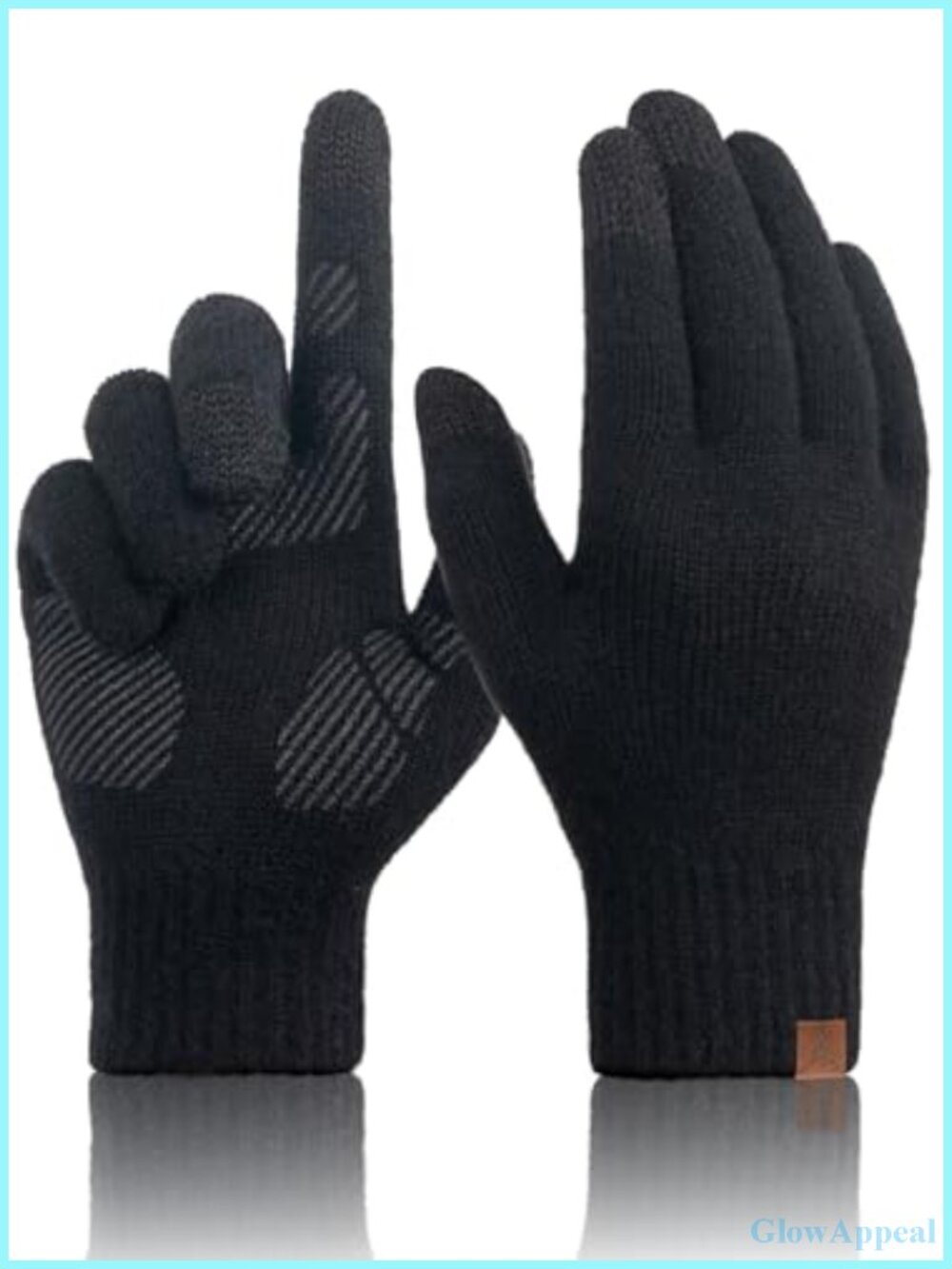 Merino Wool Touchscreen Gloves Non-Slip Knitted Winter Gloves for Men Women